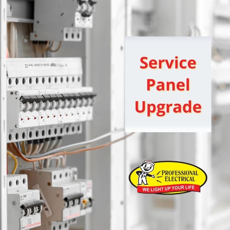 100 amp and 200 amp service panel upgrade service by Professional Electrical Edmonton