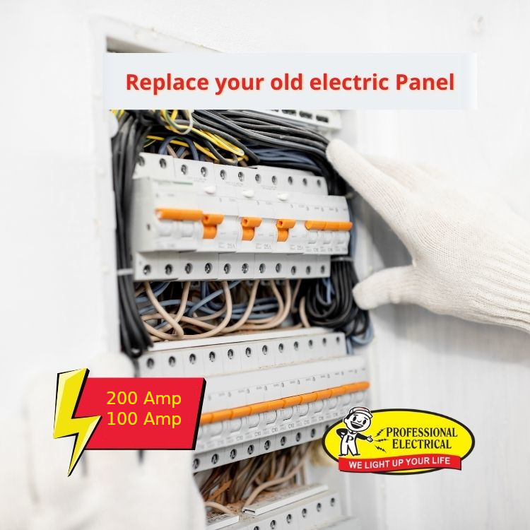 Replace your old electric panel 100 amp and 200 amp