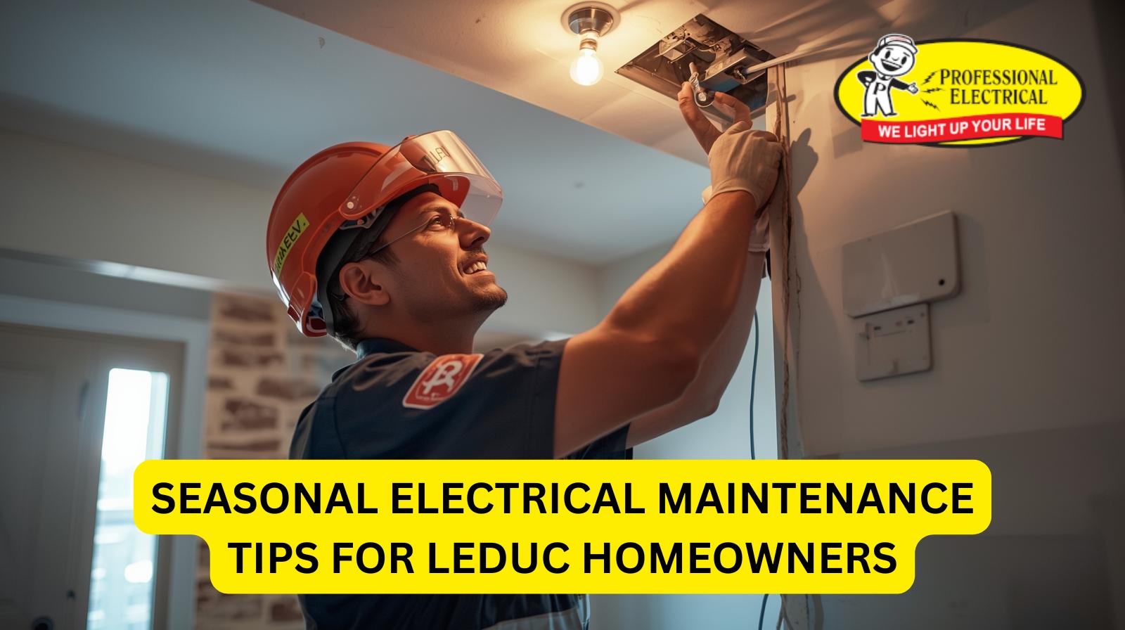 Leduc electricians performing seasonal electrical maintenance