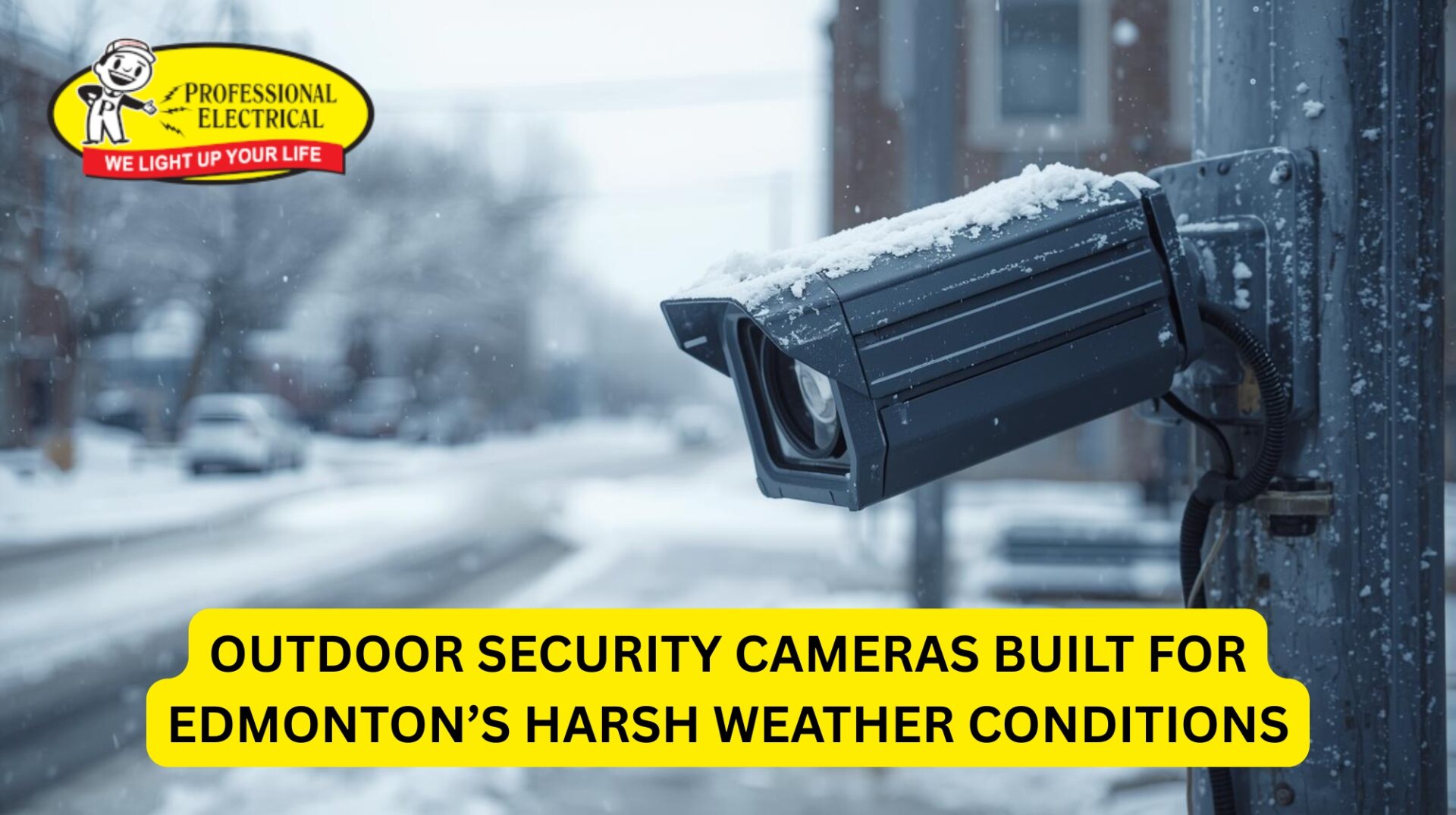 Weatherproof outdoor camera installation by Security Camera Installation Edmonton experts.