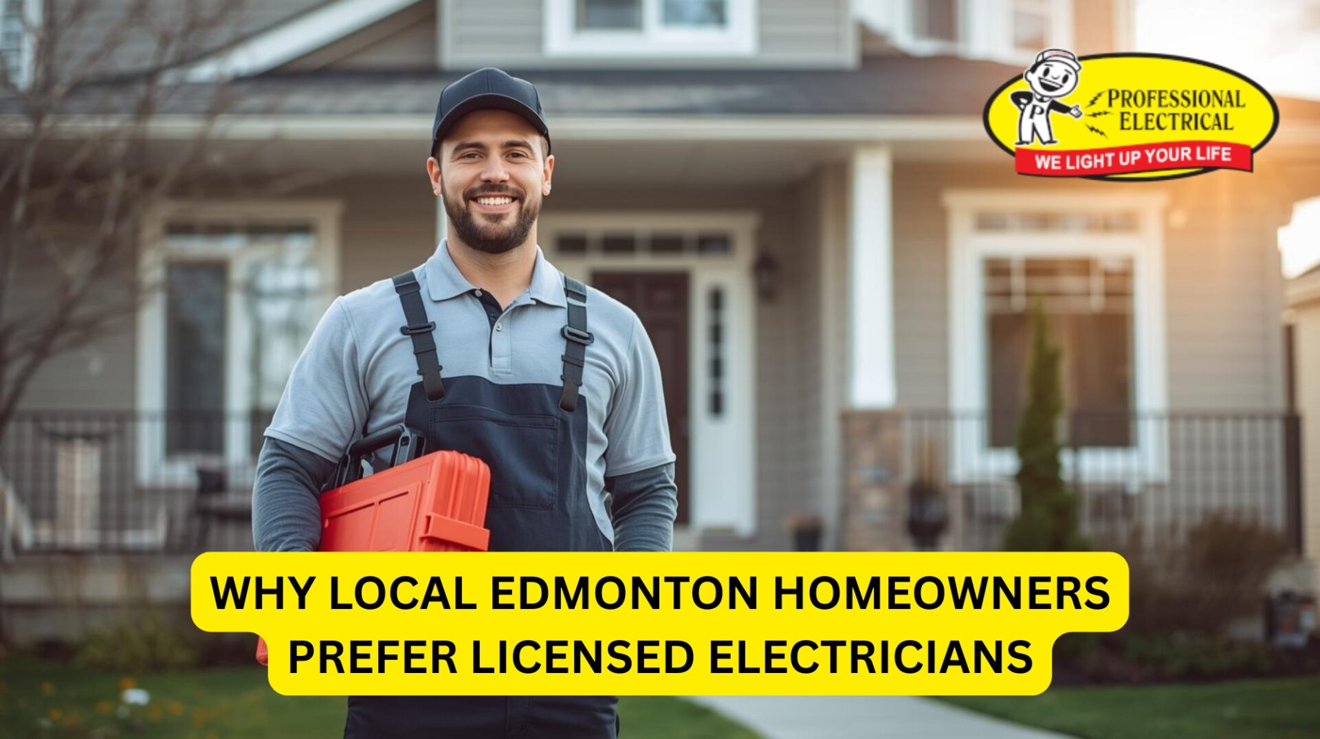 Licensed Electricians Edmonton performing safe home electrical work