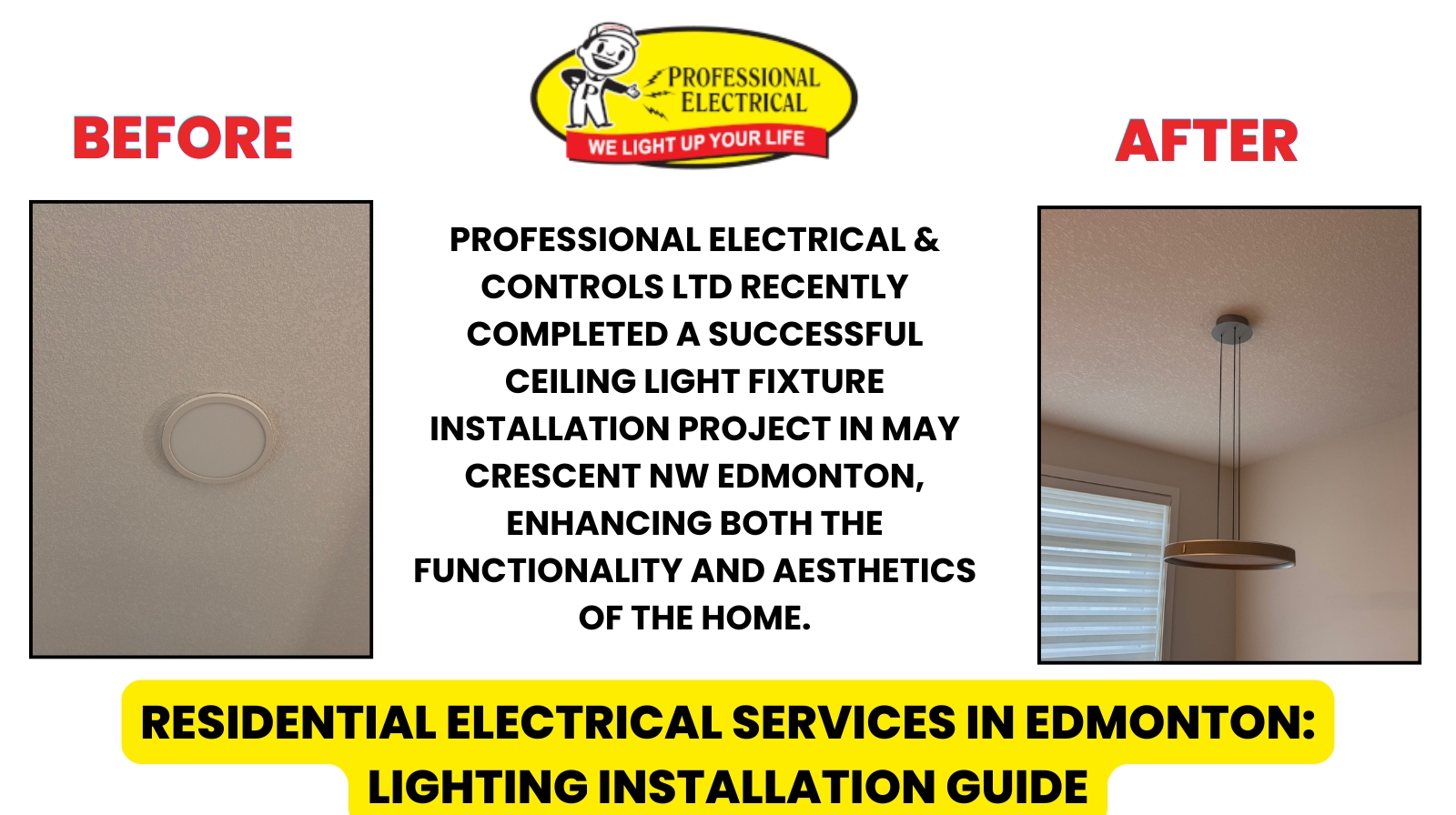 residential electrical services Edmonton lighting installation guide