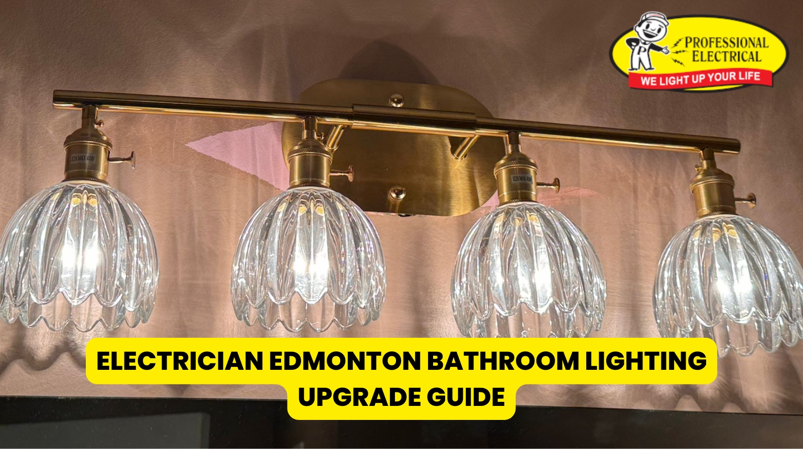 electrician Edmonton bathroom lighting installation
