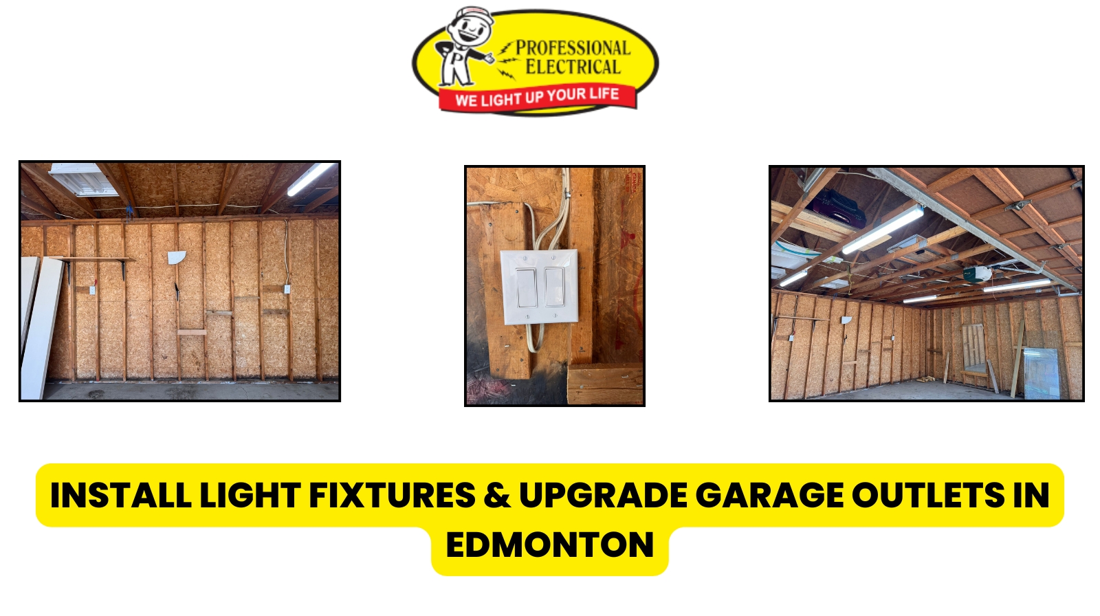 garage light fixture installation Edmonton
