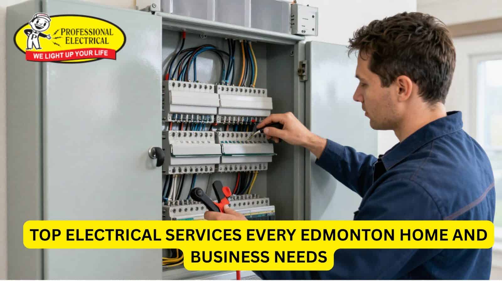 Licensed electrician providing electrical services in Edmonton home and commercial building