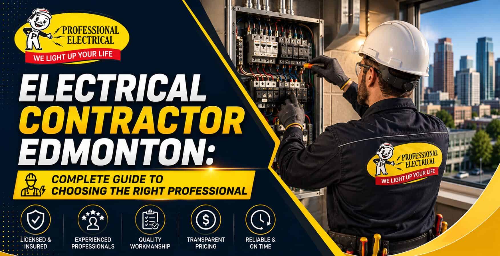 Licensed electrical contractor providing electrical services in Edmonton